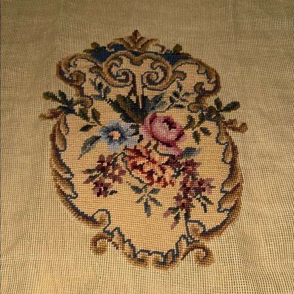 Floral Embroidered Tapestry Cushion Cover - Picture 2 of 5